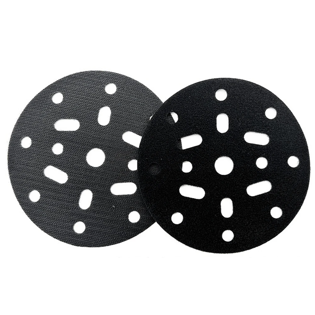 Sanding Pads 2pcs 6 Inch 150mm Interface Pad Protection Disc 17-Holes Soft Sponge Interface Pad For Sander Backing Pads Buffer Power Tools