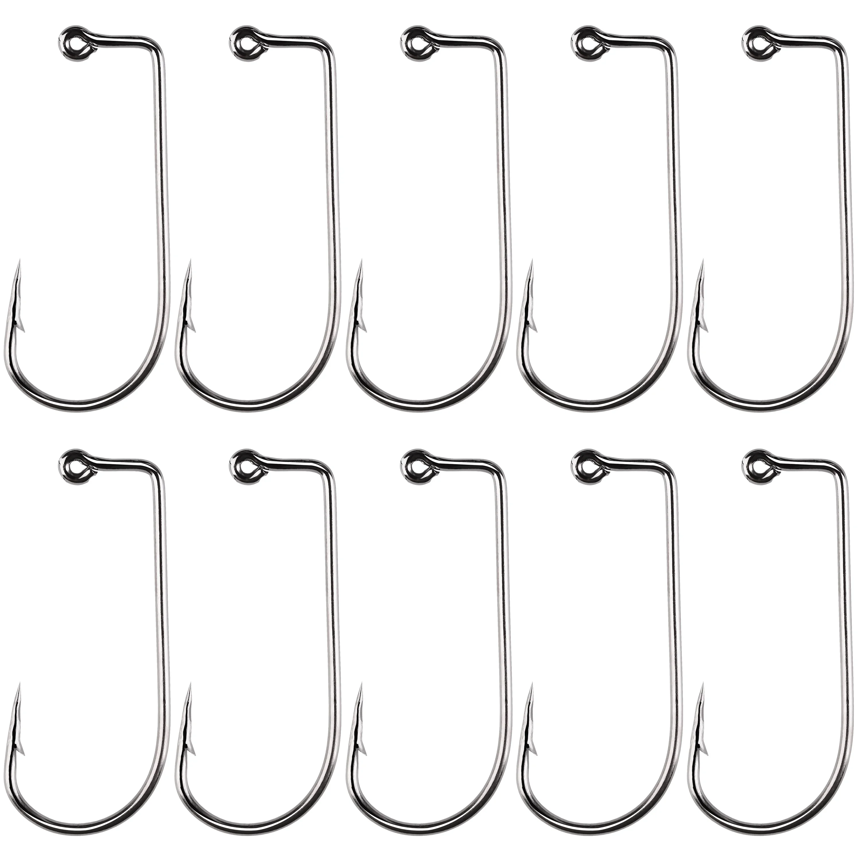 20Pcs*Sea Fishing Saltwater High Carbon Steel Barbed Aberdeen Jig