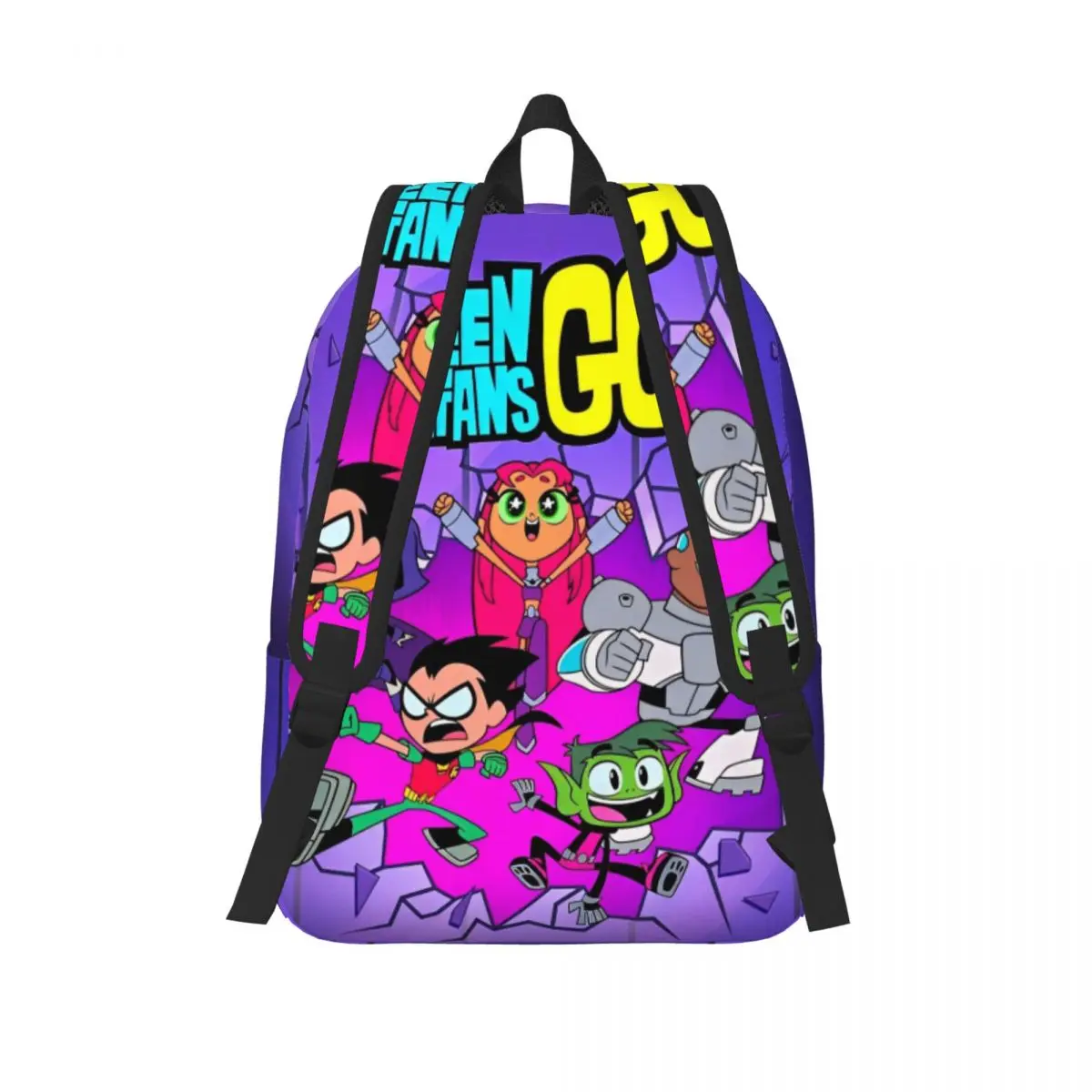Teen Titans Go Family Backpack for Boy Girl Kids Student School Bookbag Daypack Preschool Primary Bag Sports 3