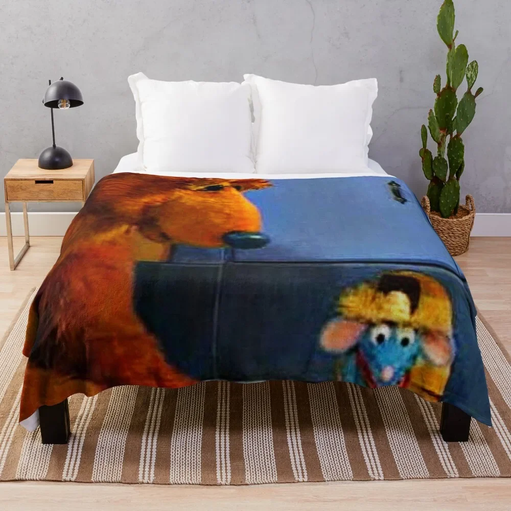 

bear and tutter Throw Blanket Luxury Brand anime for winter Cute Luxury Designer Blankets