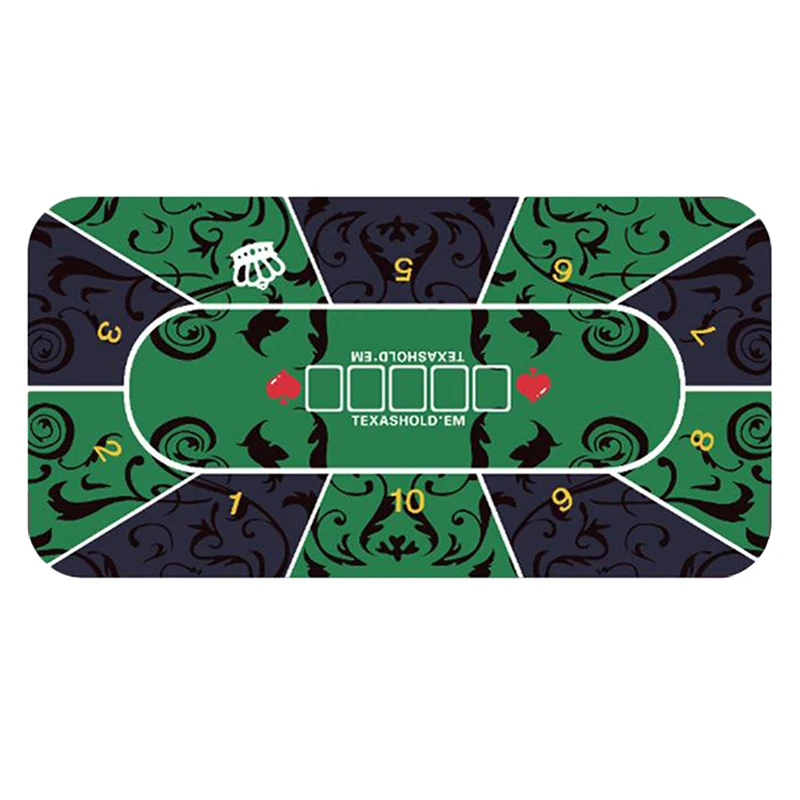 Texas Holdem Table Pad Portable Rubber Foam Poker Table Mouse Pad Keyboard Office Gaming Gambling Players Game Layout