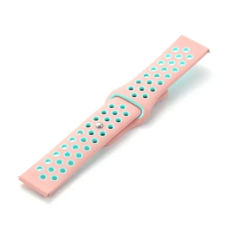 Silicone Sports Wristband Bracelet - 20mm/22mm Adjustable Strap