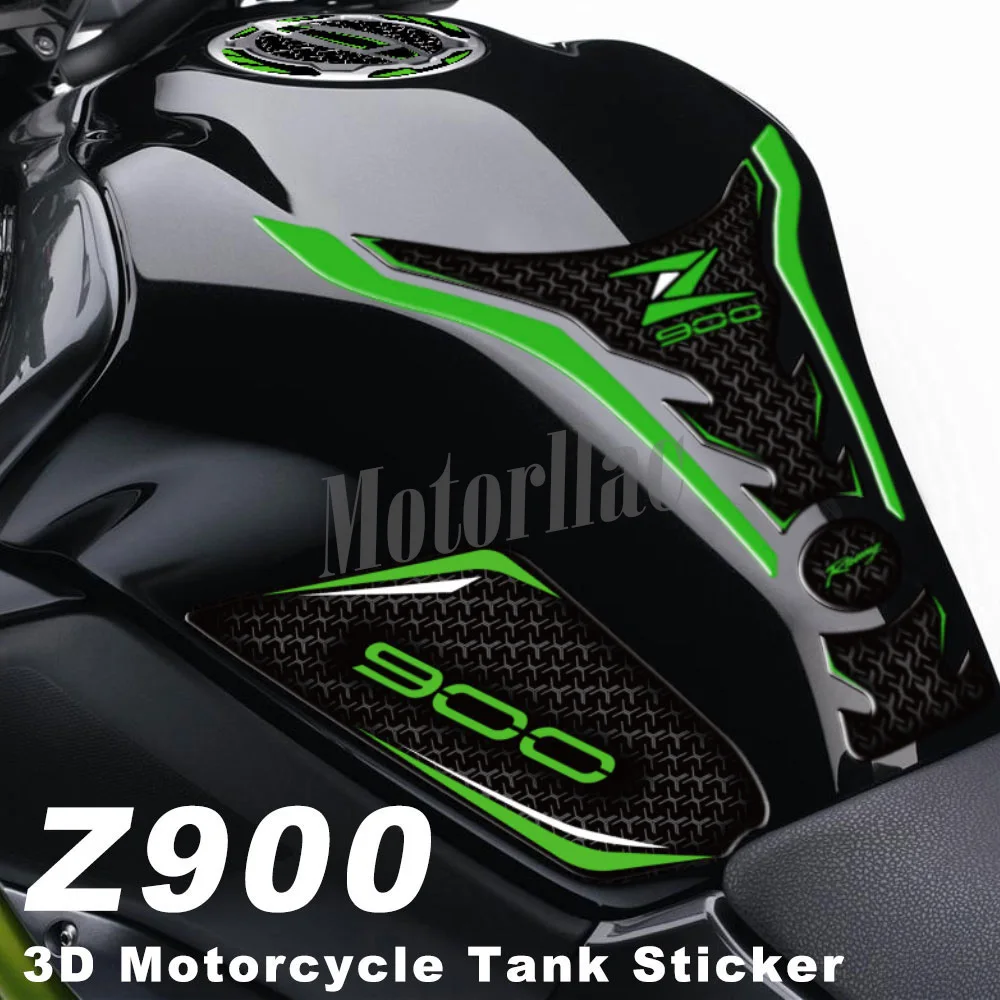 Adesivo Serbatoio Moto 3D 3M Tappo Gas Protezione Decalcomanie Accessori Impermeabili Per Kawasaki Z900 Z900 2021 2022 2023