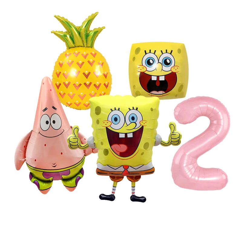 SpongeBob Themen-Party Deko-Ballons Kindergeburtstag Babyparty Ballon-Set – Detail 11