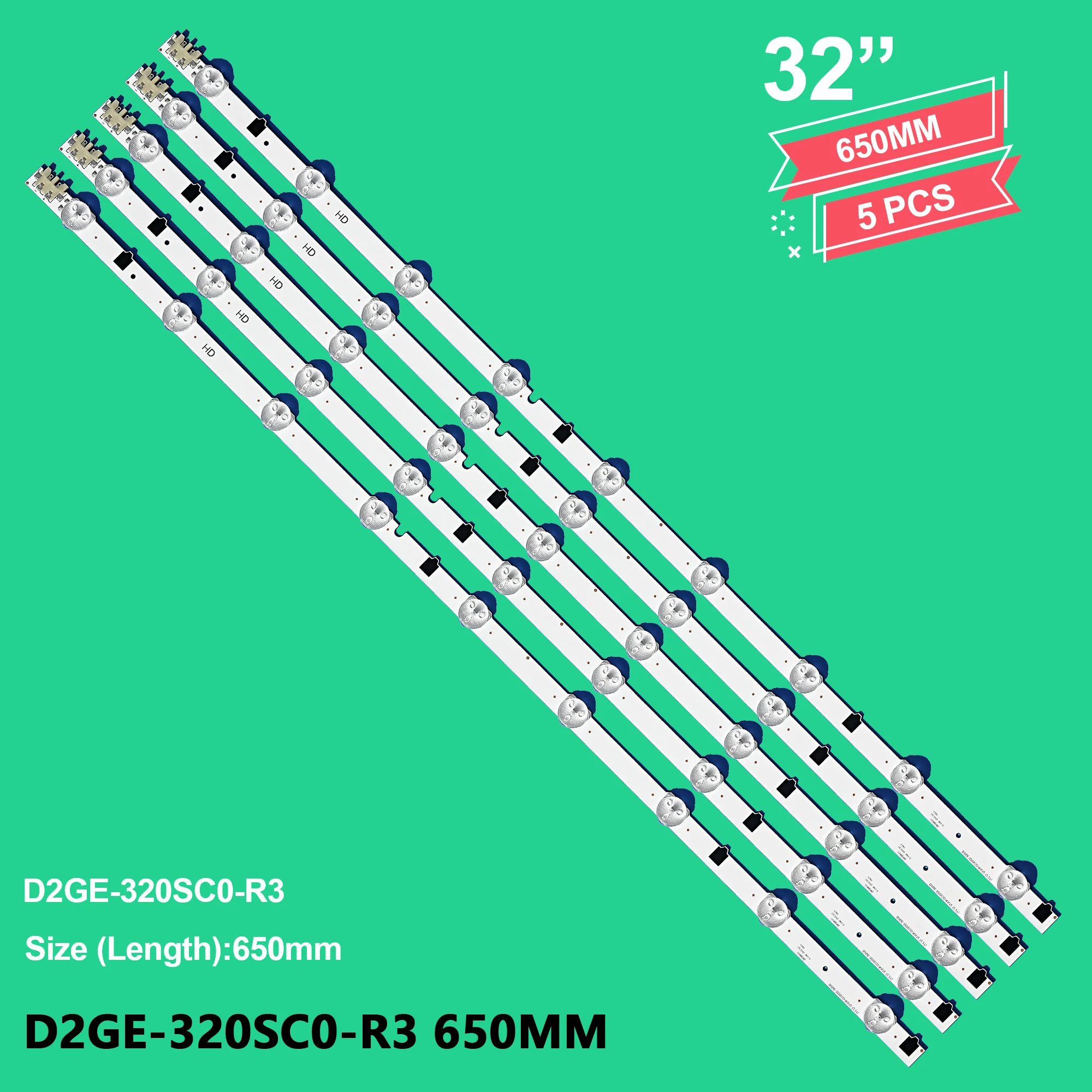 LED Light LED Cabinet Light LED Fill Light LED Light Bar TV Parts LED Backlight Strip for 32'' TV D2GE-320SC1-R0 D2GE-320SC0-R3 UE32F5000AK UE32F4000AW BN96-28489A UE32F5000 UE32F5500 UE32F4000