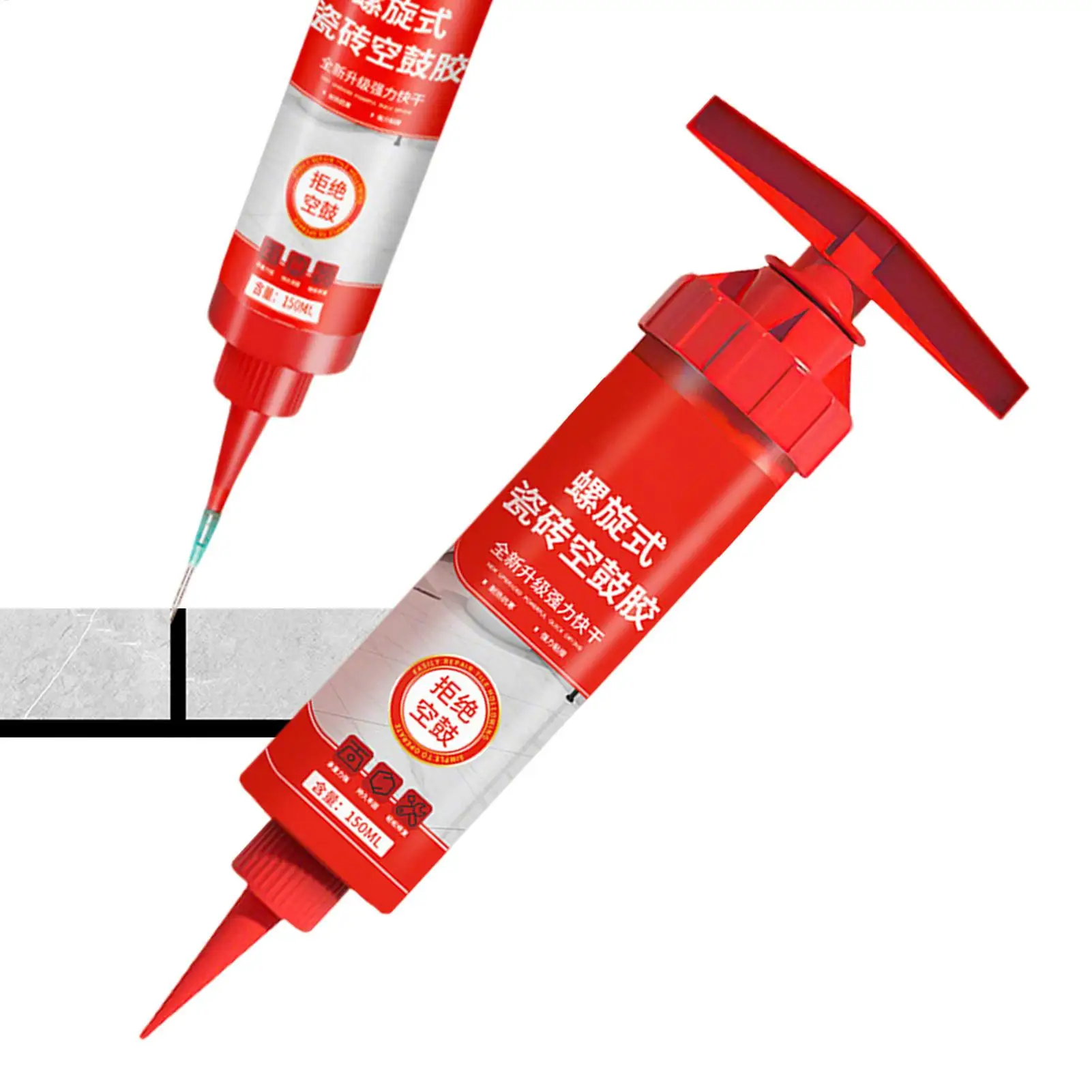 Grouting Adhesive For Floor Tiles Drumming Adhesive Strong Fast Drying Spiral Tile Adhesive Quick drying ceramic tile