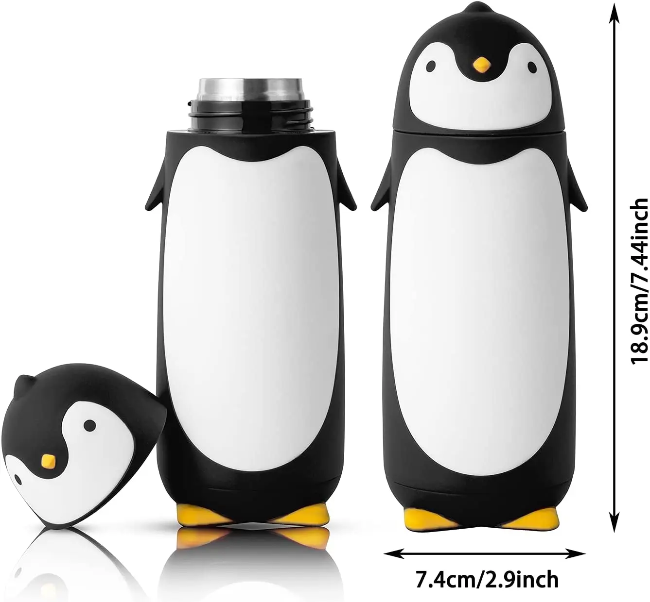 

Penguin Water Bottle Stainless Steel Vacuum Vacuum Flask Tumbler Thermos Travel Cup Tea Coffee Flask NO BPA 12-hour Thermos