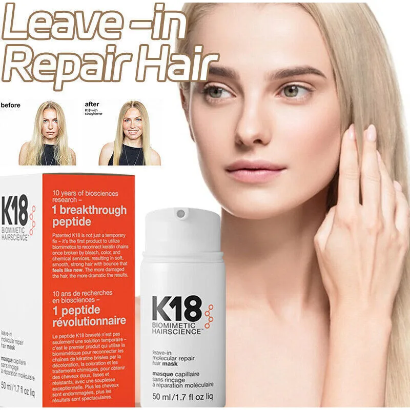 K18-mascarilla de reparación Molecular sin aclarado, reparador profundo de  queratina y cuero cabelludo, tratamiento para el cuidado del cabello -  AliExpress