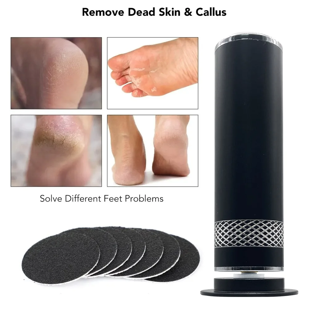 Electric Callus Remover with Speed Controller and 60pcs Replacement Sandpaper Disk for Men Women Dead Dry Crack Skin Calluses 5