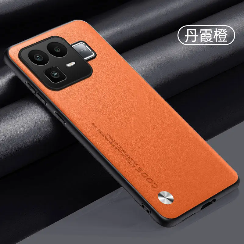 Premium PU Leather Silicone Phone Case with Soft TPU Lens Protection and Shockproof Bumper