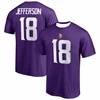 NFL Vikings Minnesota Vikings Jefferson T-Shirt 3D Printed Breathable Comfortable Adult Short Sleeve Outdoor Sports T-Shirt 2