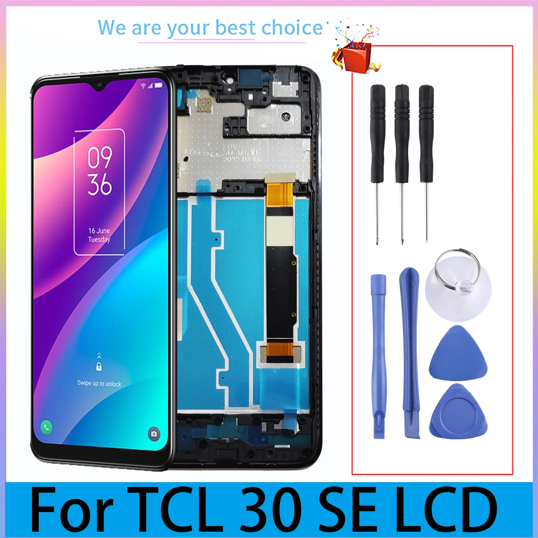 6.52 Original LCD Display with Frame and Touch Screen Panel Digitizer Replacement Parts