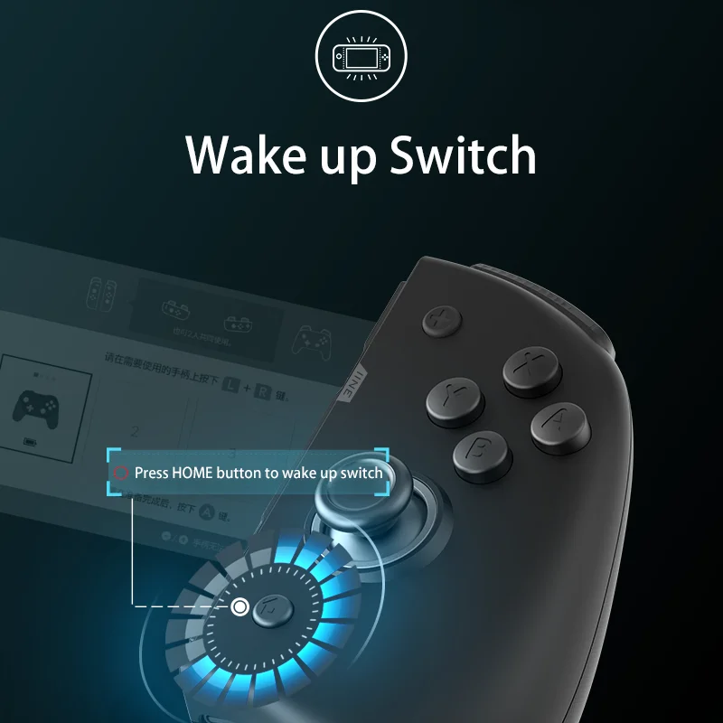IINE Elite Joypad Wake Up Controller Joypad  Auto Fire Mapping Function Compatible Nintendo Switch/Lite/OLED