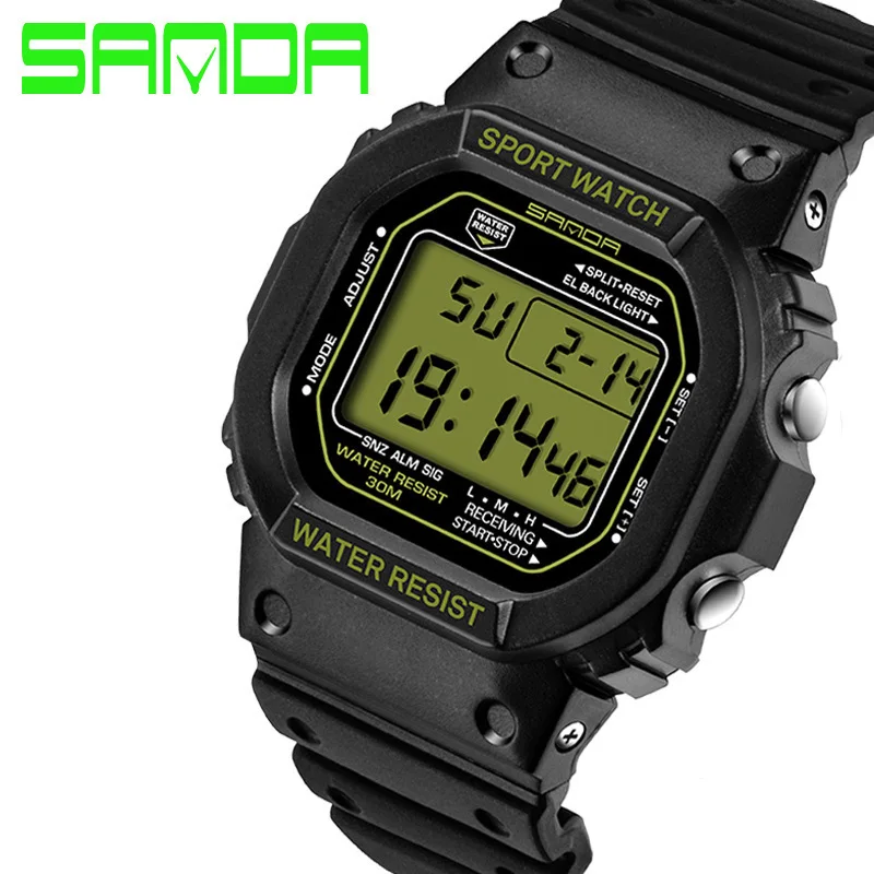 Sanda-Relógio militar impermeável masculino, relógio esportivo profissional,
