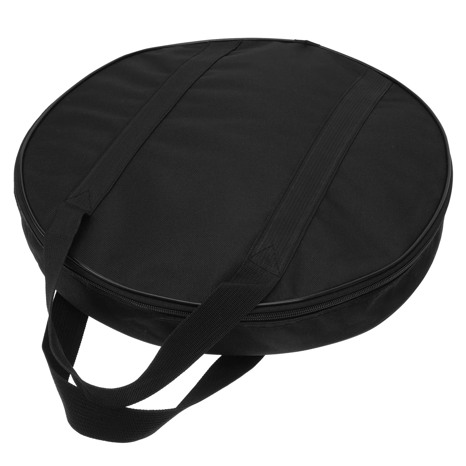 

Thickened Gong Storage Holder Portable Cymbal Protective Bag Black Instrument Pouch With Handle Waterproof Carrying Bag