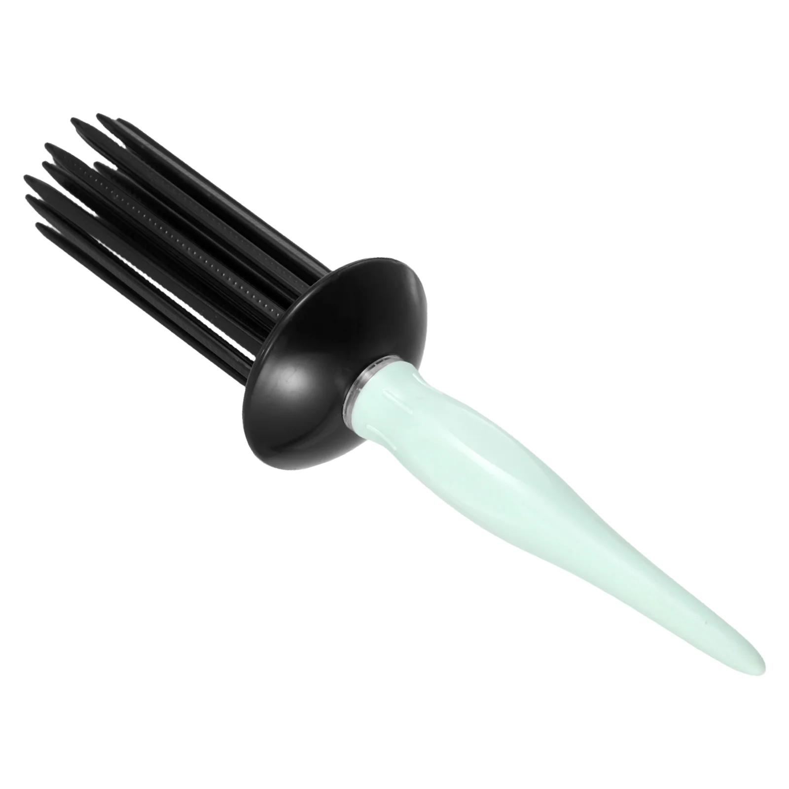Comb Fluffy Curly Hair Styling Tools Round Curling Wand Black Plastic Shaping Wind
