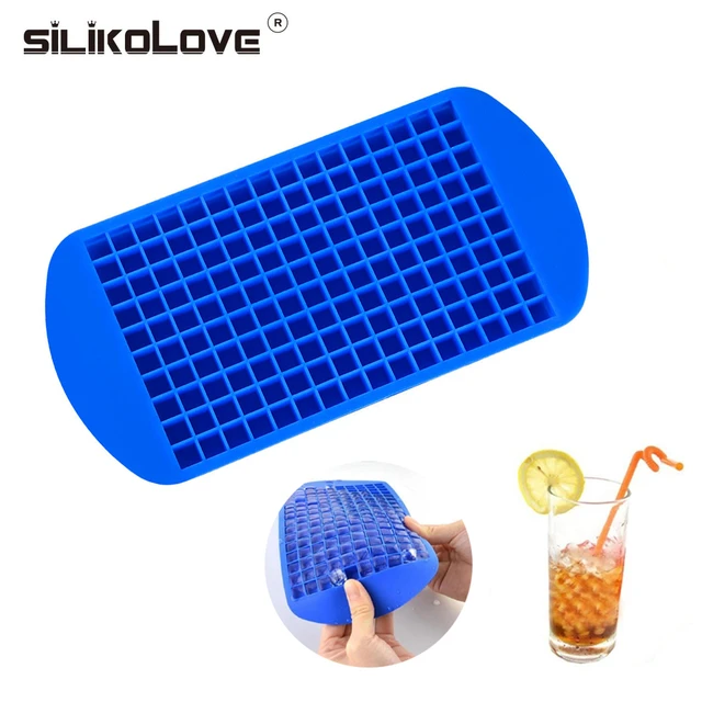 Mini Small Ice Maker Mold 160 Grids DIY Ice Cube Tray Frozen Cubes Silicone  USA