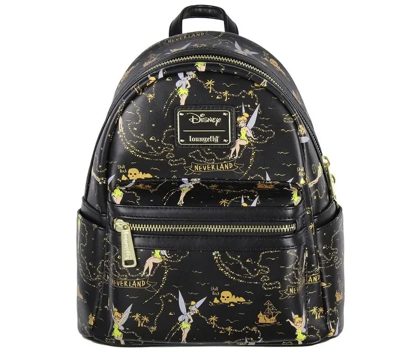 

MINISO Disney Fashion PU Backpack Tinker Bell Baby Yoda Lady Bags Toy Story 3 Alien Children Schoolbag Wallet Handbag For Girls