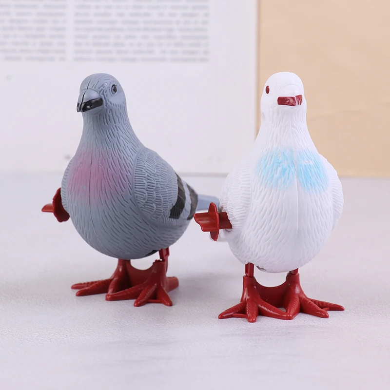 Giocattolo A Carica Piccione Realistico In ABS – Meccanismo A Molla, Saltella In Avanti, Decorativo E Portatile Per Bambini E Collezionisti