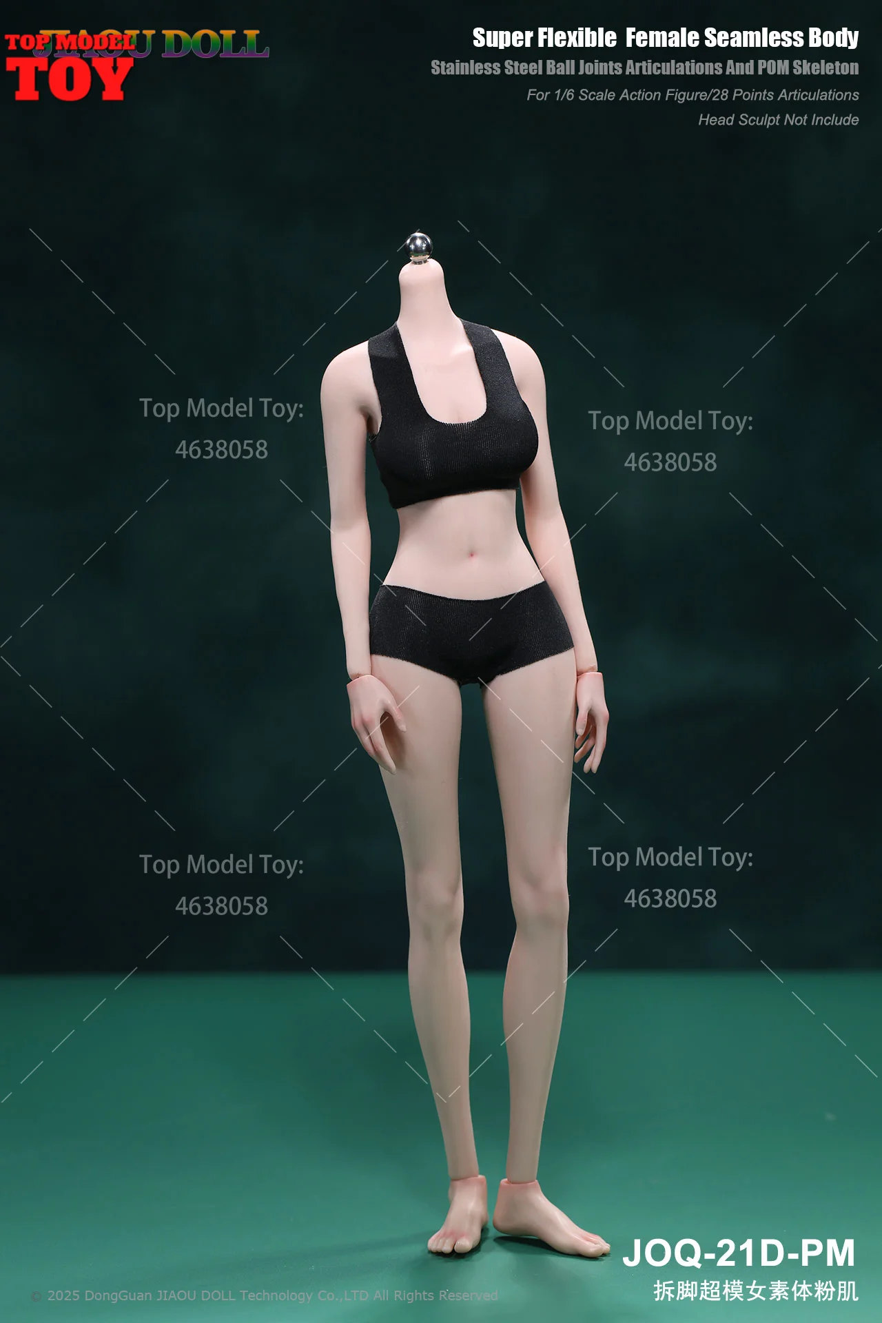 JIAOU DOLL JOQ-21D 1/6 Detachable Foot Seamless Female Body