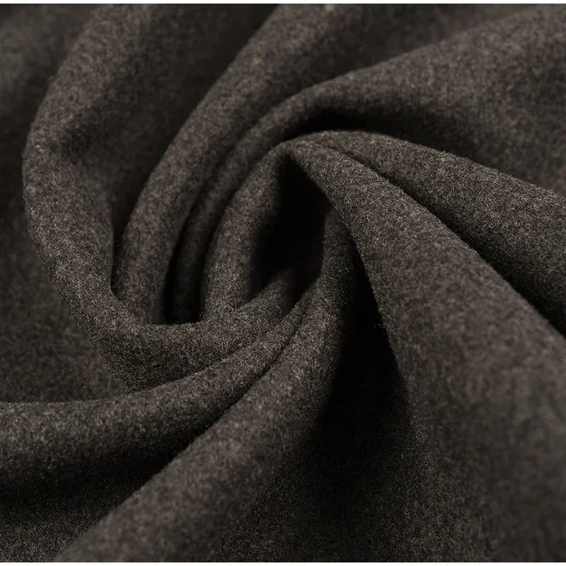 Elegant Irregular Cloak Coat Women Solid Half Sleeve O Neck Scarf Loose Female Jacket 2025 Winter Lady Thick Chic Overcoat New