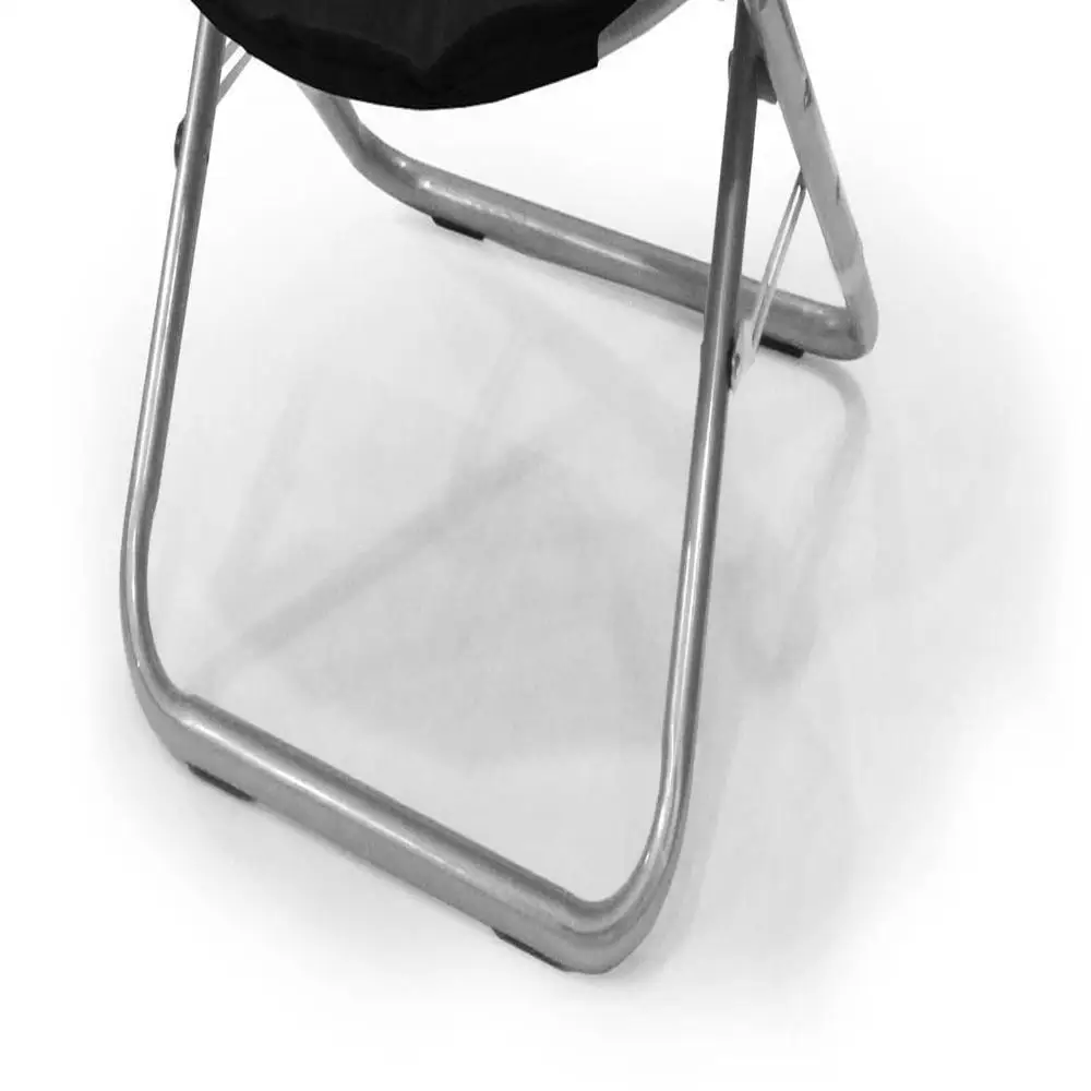 Large Soft Microsuede Collapsible Saucer Chair Adult Folding Lounge Seat Comfortable Dorm Room Living Room Relaxing 4