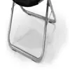 Large Soft Microsuede Collapsible Saucer Chair Adult Folding Lounge Seat Comfortable Dorm Room Living Room Relaxing 4