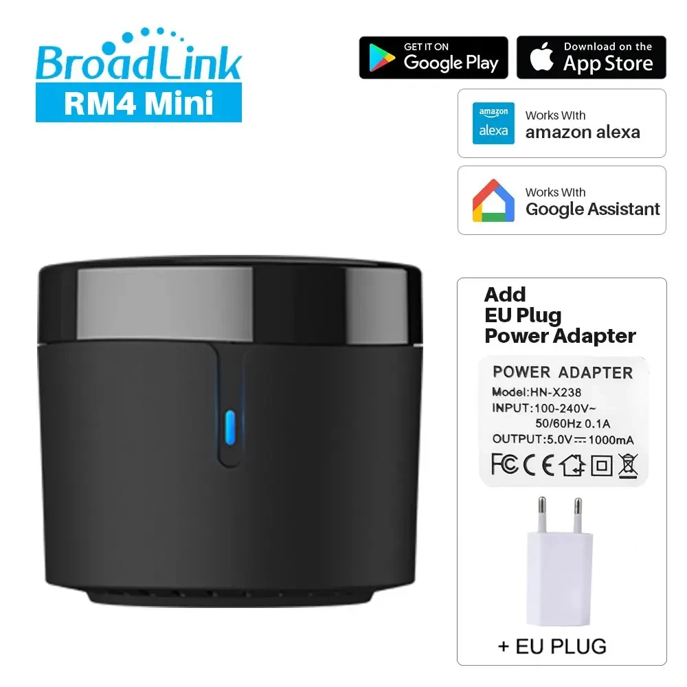 BroadLink RM4 mini Smart Infrared Remote Control Air Conditioning Voice Smart Home wireless remote controller,smart universal remote control,smart ir remote control,bluetooth voice remote control