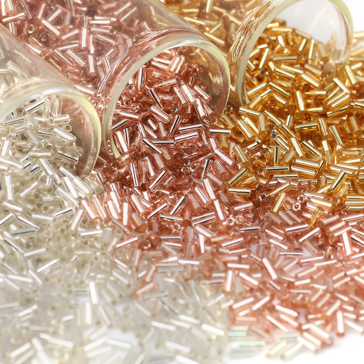 Multi-Color Silver-Filled Glass Beads for Handmade Jewelry and Accessories