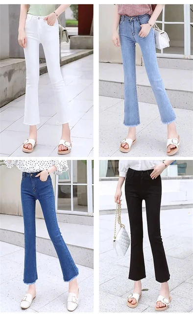 jeans a campana vita alta