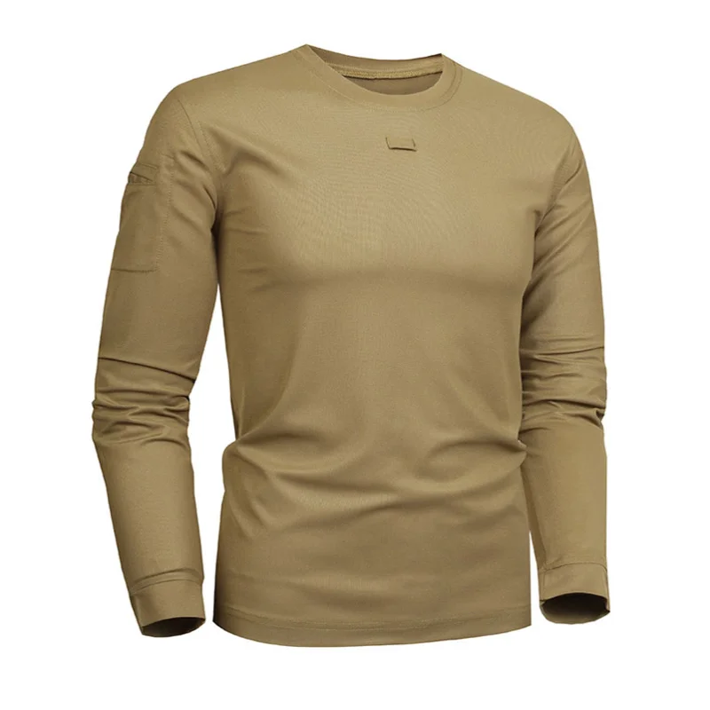 Sport T Shirt Long Sleeve T Shirt Tactical Military Clothing Men Shirt Quick-drying Long Sleeve Army Green Khaki Casual Sport Male T-Shirt Camping Hunting Clothes