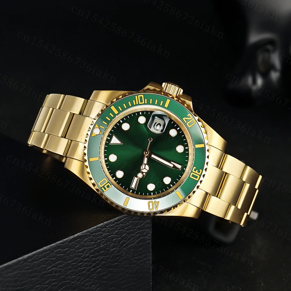 2022 Fashion New 40mm Men's Leisure Sports Sapphire Mirror Stainless Steel Material Waterproof Automatic Mechanical Watch