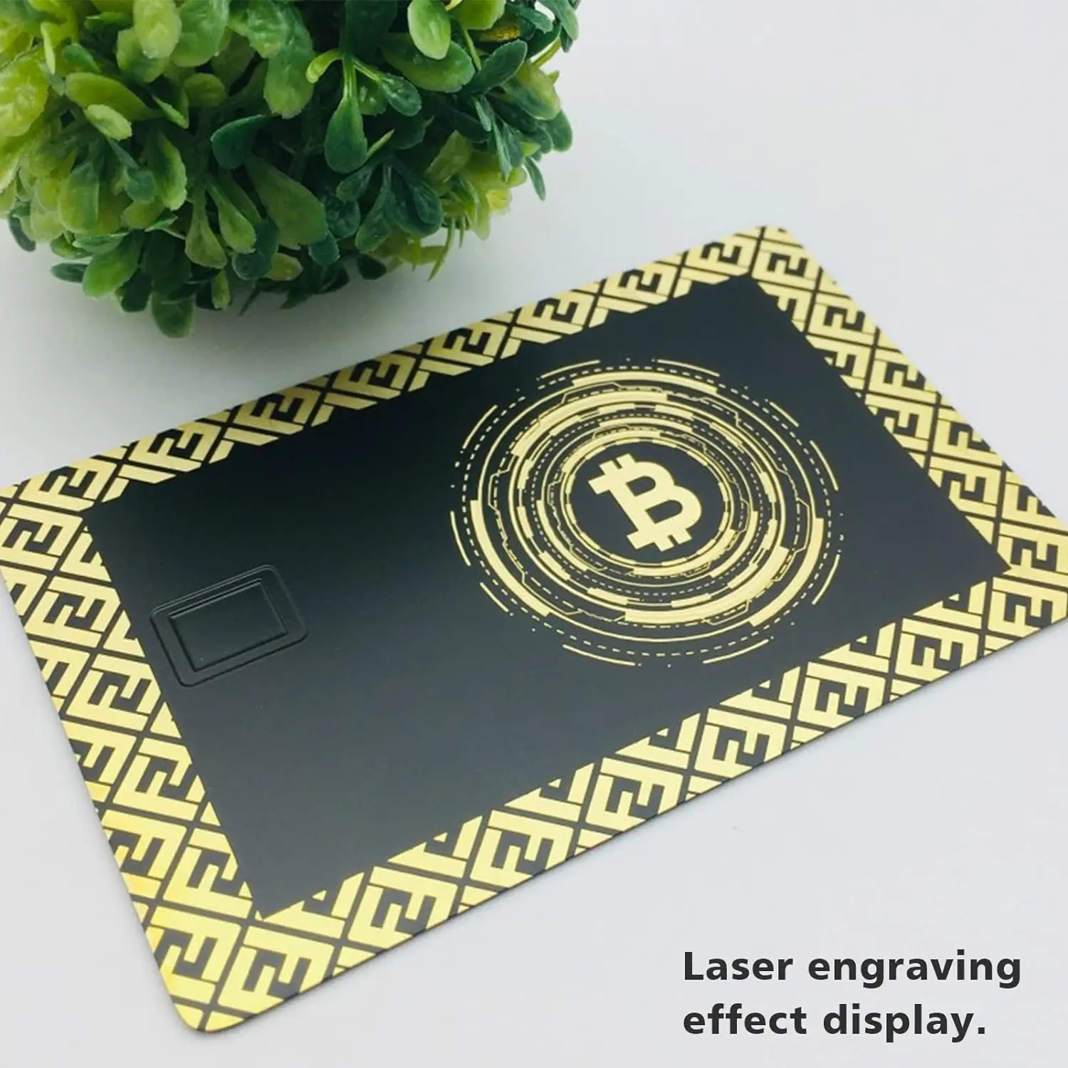 24k Mirror Credit Card Blank DIY 4442 Chip Slot with Hico 3 Track