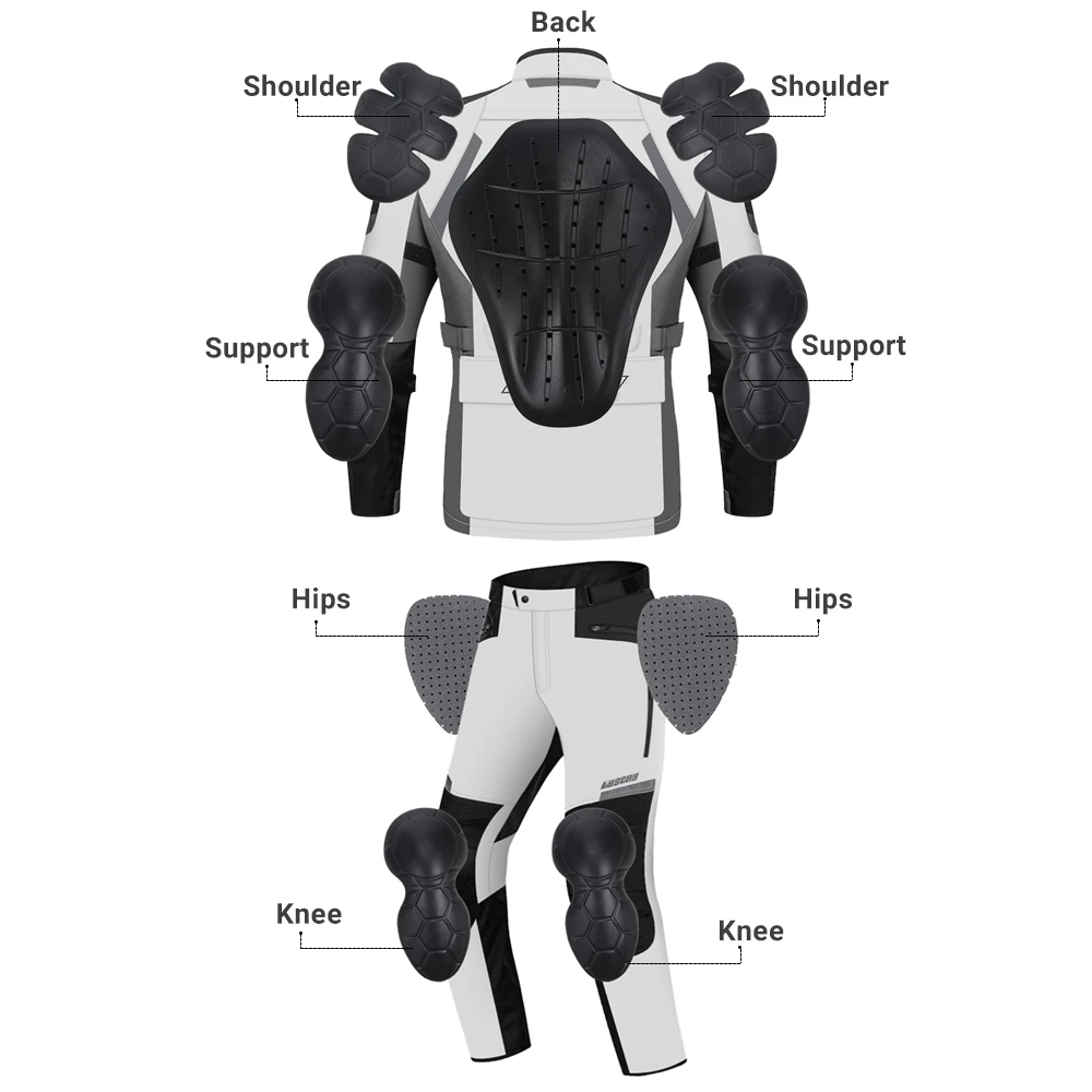 Motorcycle Jacket Pants Suit Cold-proof Waterproof Winter Men Motorbike Riding Moto Jacket Protective Gear Armor Clothing motorcycle jacket