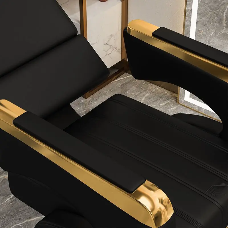 Salon Barber Chair Adjustable Reclining Swivel Haircut Styling Coloring Shaving Makeup Tattoo Professional Chair Furniture