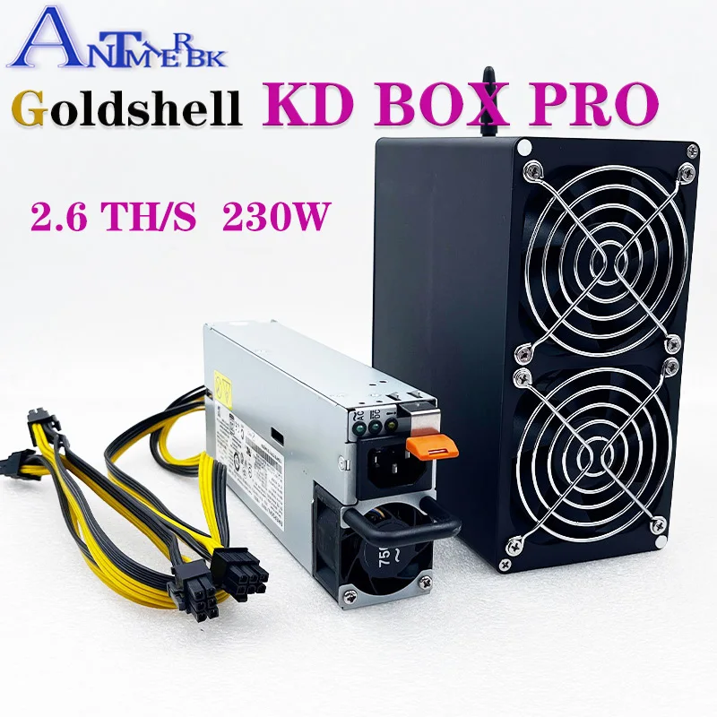 

Spot goods New Release Goldshell KD BOX Pro 2.6T Hashrate KDA Miner Upgarded from KD BOX