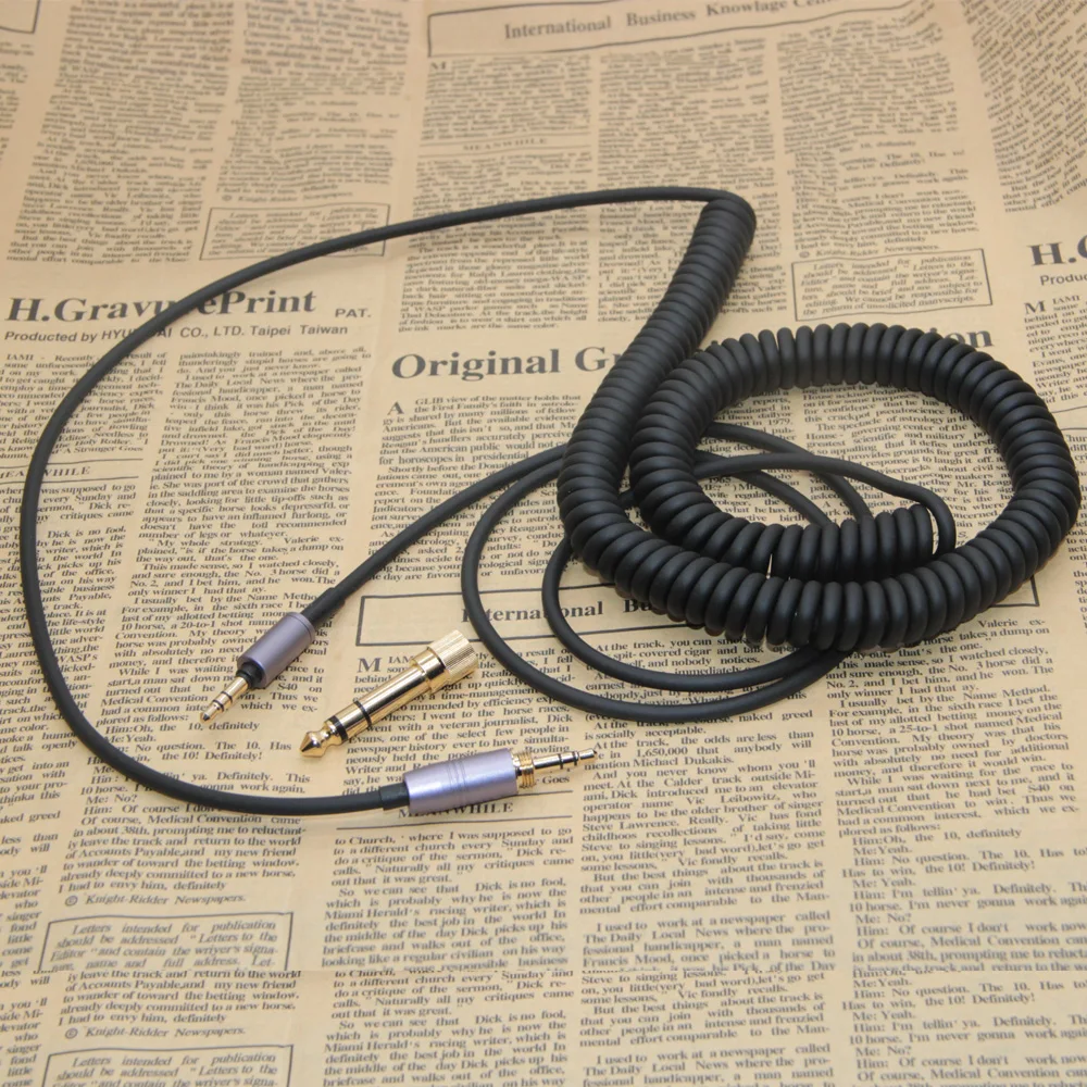 Poyatu-Cabo enrolado para fones de ouvido Audio-Technica,