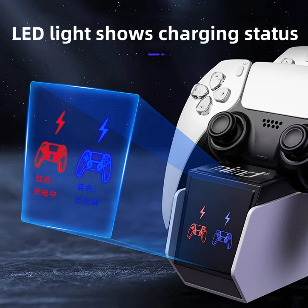 Dual Fast Charging Station with LED Indicator