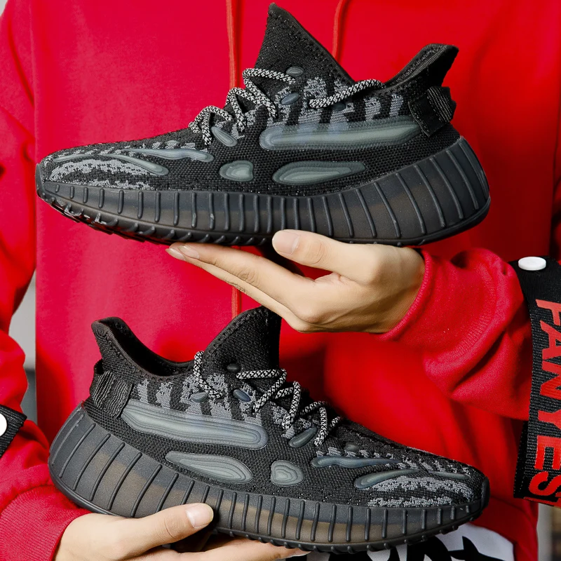 Men Sneakers Running Shoes Leisure Outdoor Fashion Sports Mesh Breathable Footwear Big Size 46