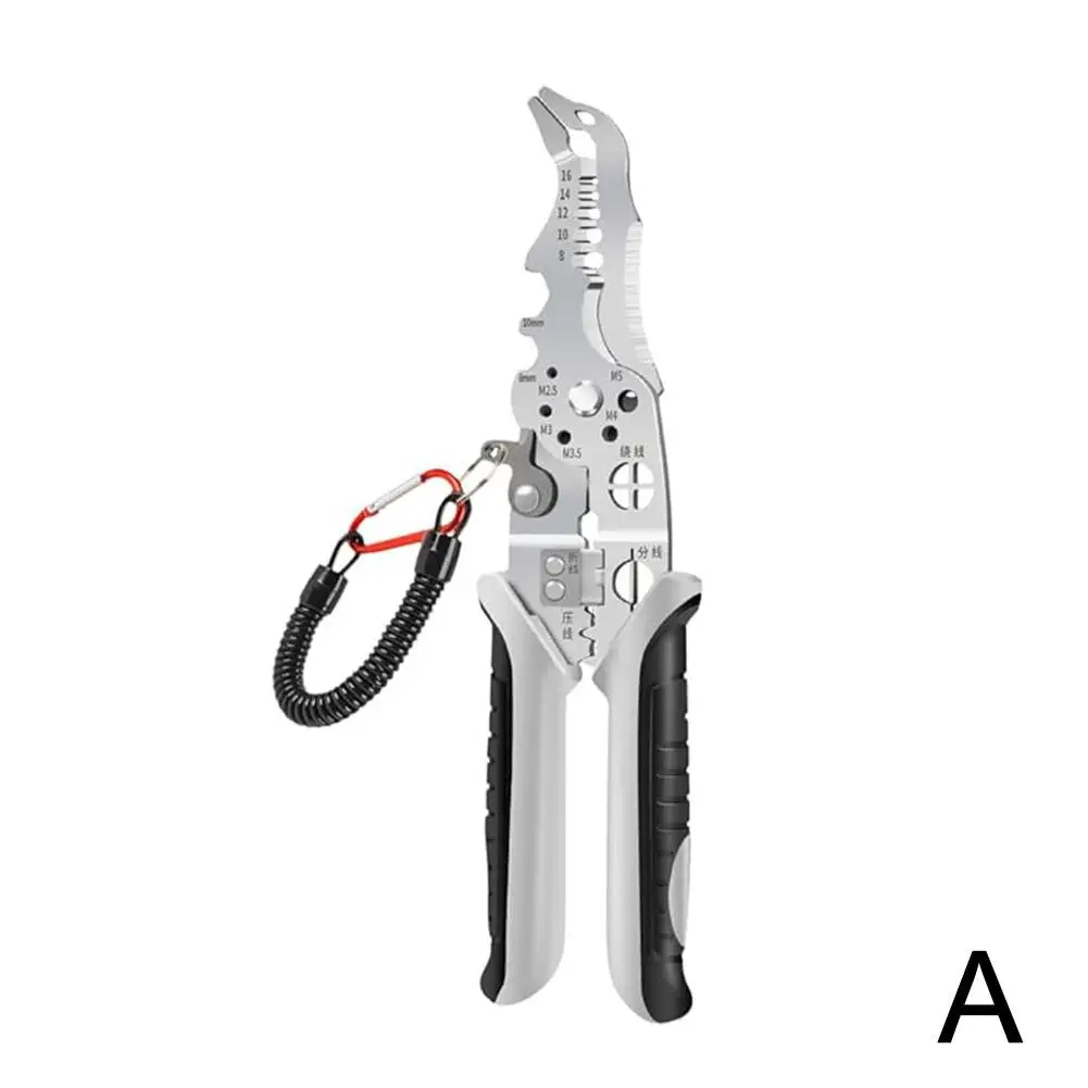 Description Picture 4 of itemElbow Wire Stripper Decrustation Pliers Multi Tool Ire Stripper Electric Cable Stripper Cutter Multifunctional Wire Repair Tool