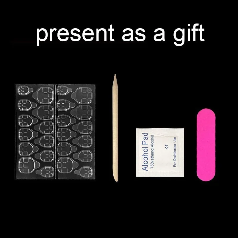 24 Pcs 접착제가있는 짧은 자체 접착 거짓 손톱 인공 현실적인 사각형 보라색 솔리드 한국어 가을 프레스 손톱에