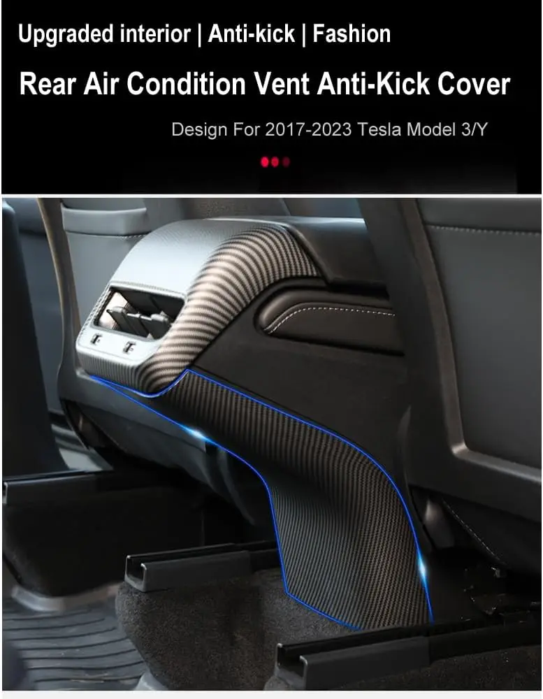 Cubierta De Ventilación De CA Trasera De Fibra De Carbono Para Tla