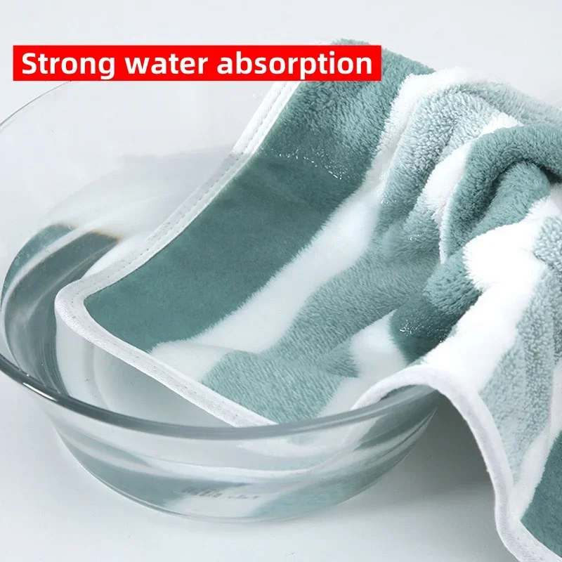 Bathroom Towel Set with Striped Pattern, Soft Hand Absorbent, Wrapping Towels, Quick Drying, Beauty Salons and Hotels 3