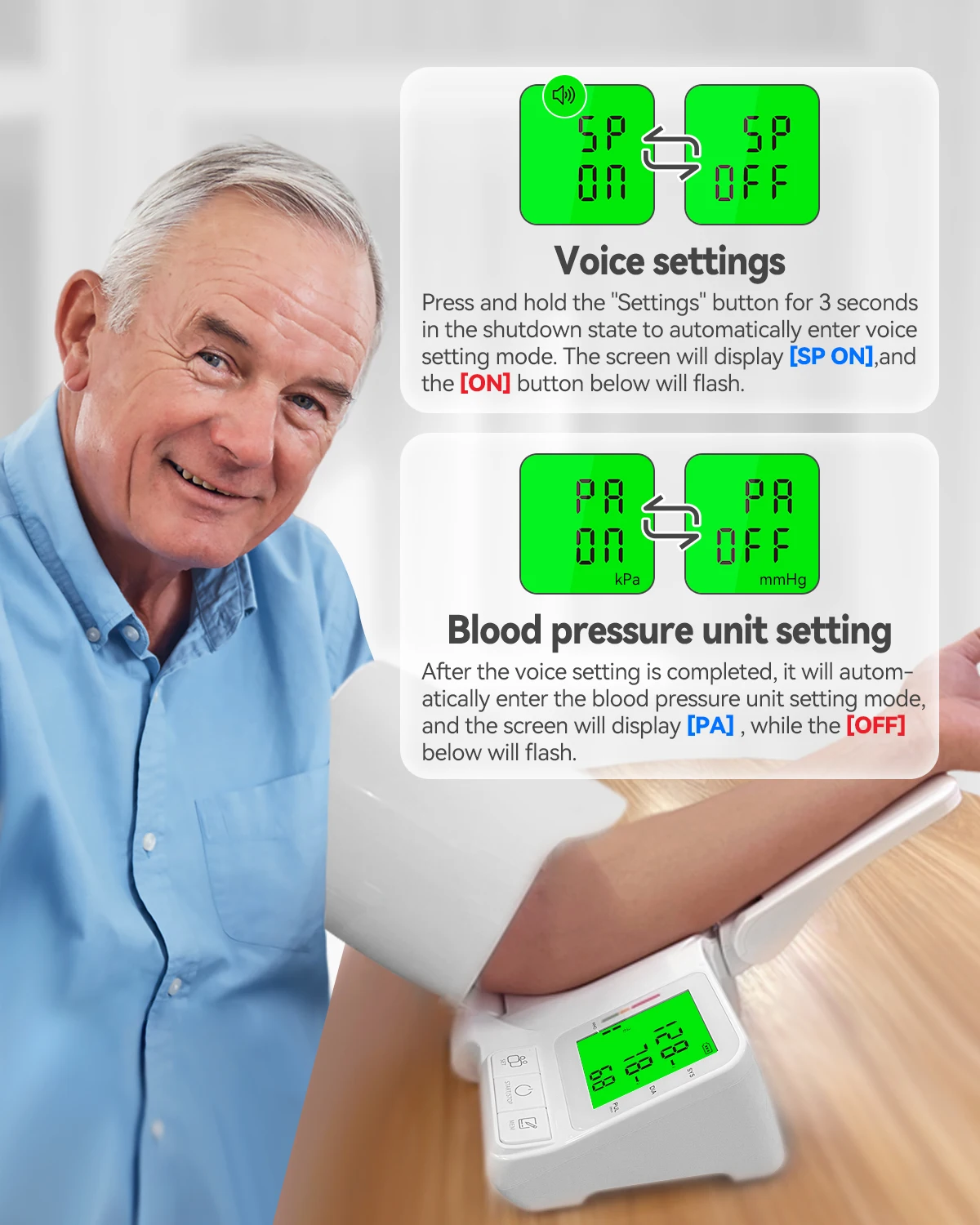 HealthTree Rechargeable Upper Arm Automatic Digital Blood Pressure Monitor Tunnel-Type Upper Arm BP Monitor Sphygmomanometer blood pressure monitor blood pressure meter
