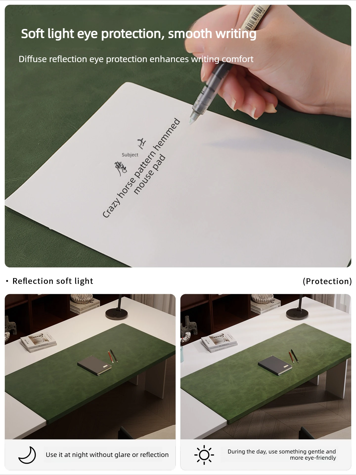 Folding Elbow Wrist Guard PU Office Big Mouse Laptop Computer Desk Pad Gaming Mousepad Table Mat Cushion_voghion.com