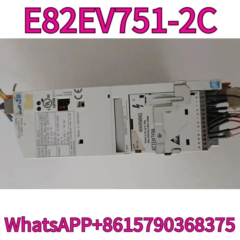 

Second hand frequency converter E82EV751-2C 0.75KW 220V tested OK and shipped quickly