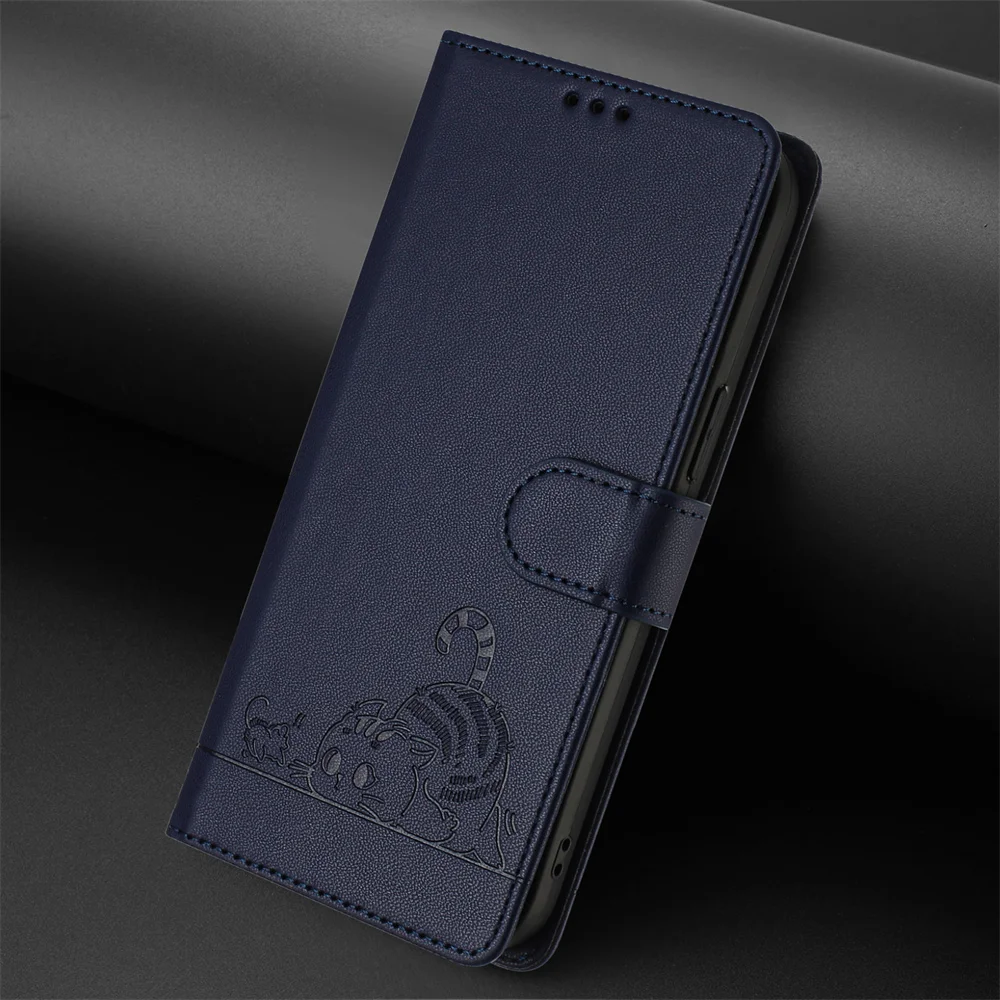 Elegant Leather Flip Wallet Case - Premium Protection and Style