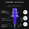 Swimming nose clip earplug set silicone professional three-layer waterproof, non-slip and anti-choking nose obstruction adult sw 5