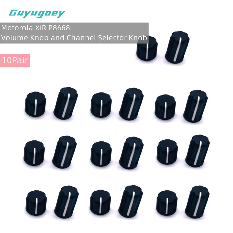 Manopole Volume E Canale Per Radio Motorola - 2 Paia, Compatibili Con CP200, GP380, HT1250