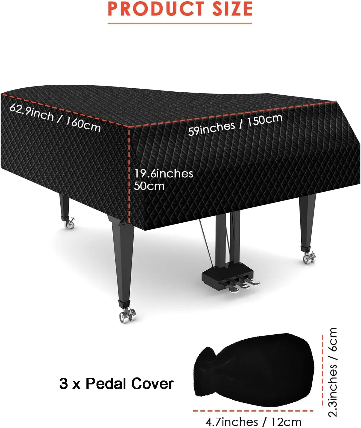 pianohoes Anti Scratch Stofdichte Omzoomde Fluwelen Piano Beschermende Vuilbestendig Driehoek Piano Cover Macrame Zachte Wasbare Piano Cover (Kleur pianohoes Anti Scratch Stofdichte Omzoomde Fluwelen Piano Beschermende Vuilbestendig Driehoek Piano Cover Macrame Zachte Wasbare Piano Cover (Kleur